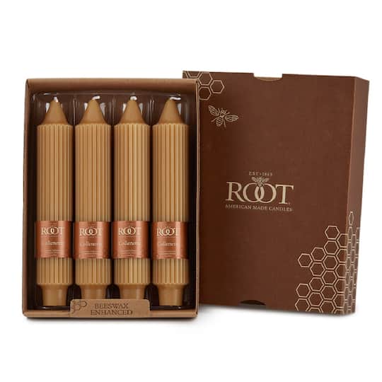 Root Candles 7" Unscented Grecian Collenette Taper Candles
